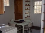 Laundry room, board game table